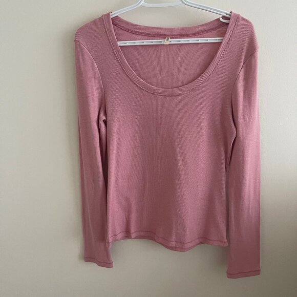 PGD, Pink Striped Long Sleeve, Large - Picture 1 of 3